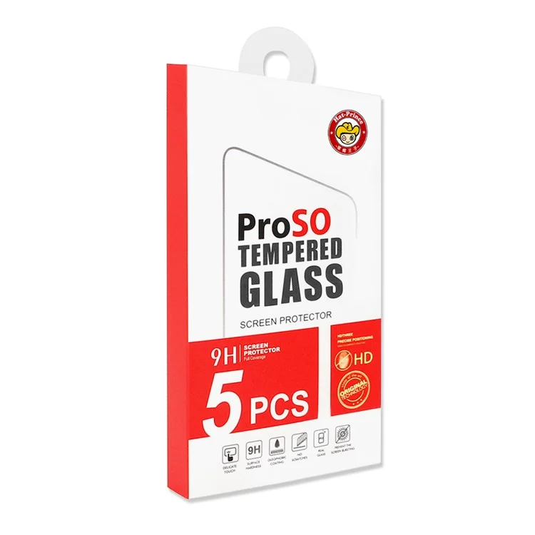 ENKAY HAT PRINCE 5Pcs für vivo iQOO 12 5G High Aluminum-Silizium-Glas-Bildschirmschutz HD Clear