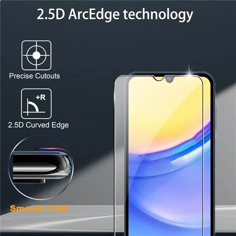 2Pcs For Samsung Galaxy A15 4G / 5G Tempered Glass Screen Protector + Lens Protectors Guard
