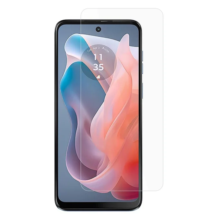 AMORUS Für Motorola Moto E14 4G / G04 4G / G04s 4G / G24 4G Displayschutzfolie 2.5D Klarer Hochaluminium-Silizium-Glasfilm