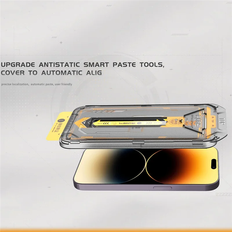 TGVI'S For iPhone 14 Pro Eye Protection Screen Protector High HD Clear Front Film+Back Protector