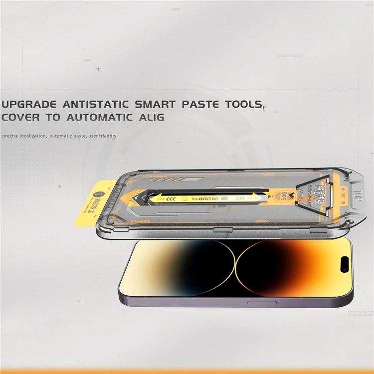 TGVI'S For iPhone 14 Pro Max Eye Protection Film High Aluminum-Silicon Glass Screen Protector+Back Protector