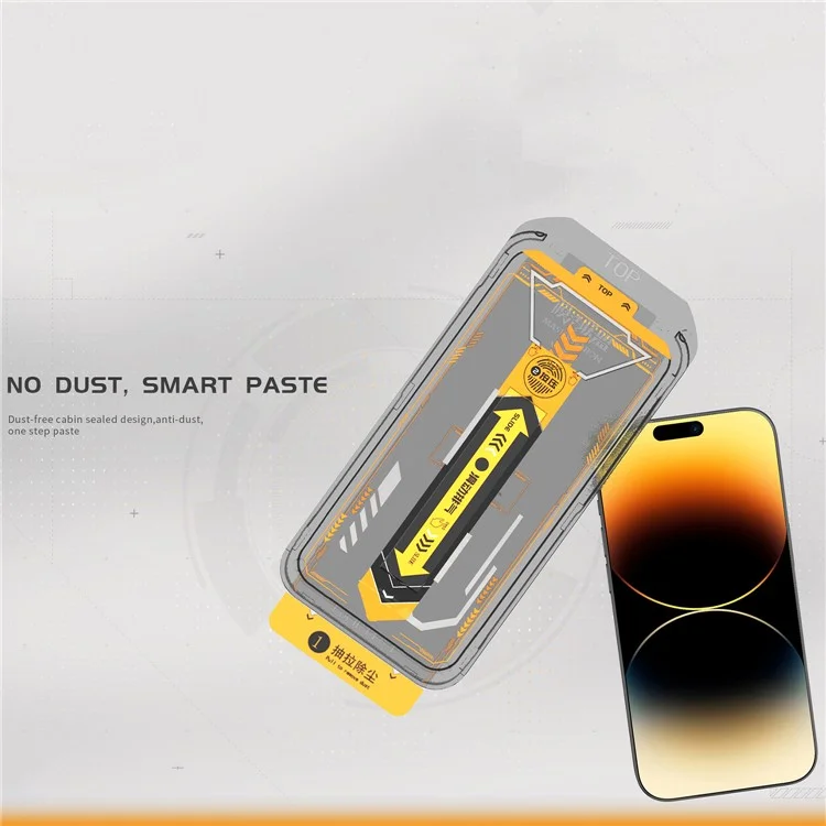 TGVI'S For iPhone 14 Pro Max Eye Protection Film High Aluminum-Silicon Glass Screen Protector+Back Protector