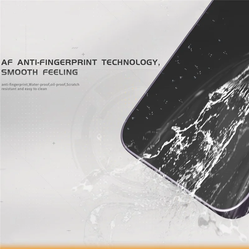 TGVI'S Protector de Pantalla para iPhone 14 Pro Max Corning Gorilla Glass Película Clara+Protector Trasero