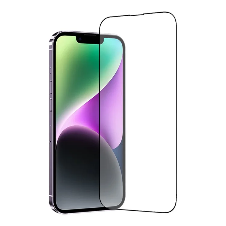 TGVI'S PARA IPHONE 14 PLUS FUNDA DE TELÉFONO Y PELÍCULA DE PANTALLA DE VIDRIO DE ALTA ALUMINIO-SILICIO CON IMPRESIÓN DE SEDA