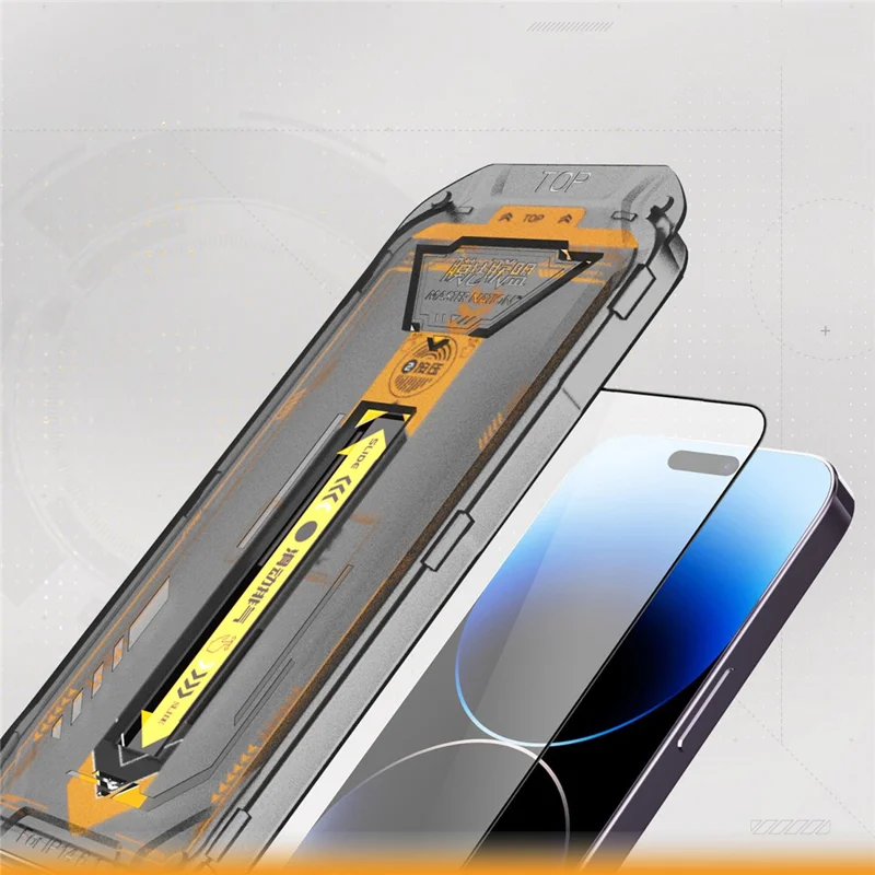 TGVI'S For iPhone 14 Pro Max HD Clear High Aluminum-Silicon Glass Front Screen Film with Back Protector