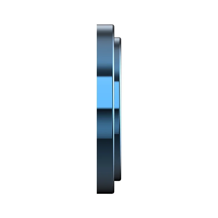TGVI'S 1 Set For iPhone 15 / 15 Plus Camera Lens Protector Individual Metal Ring Lens Film - Baby Blue