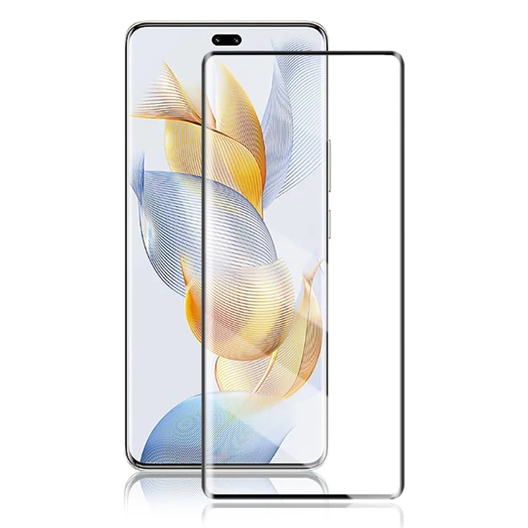 AMORUS For Honor 90 Pro Screen Protector 3D Curved Full Glue Film - Black