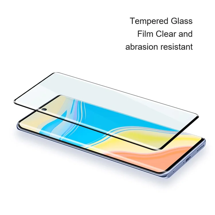 AMORUS For Honor 90 Pro Screen Protector 3D Curved Full Glue Film - Black