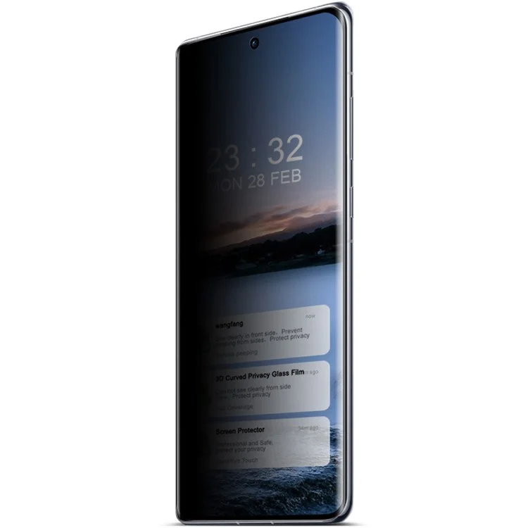 IMAK Para Oppo Find X7 5G Película de Pantalla Anti-espionaje Cobertura Completa Protector 3D Curvado