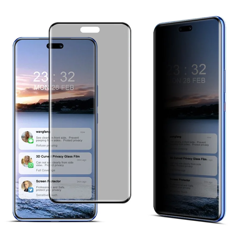 IMAK для Huawei nova 12 Pro 5G / nova 12 Ultra 5G Защитная пленка для телефона Антишпионская 9H Защита экрана