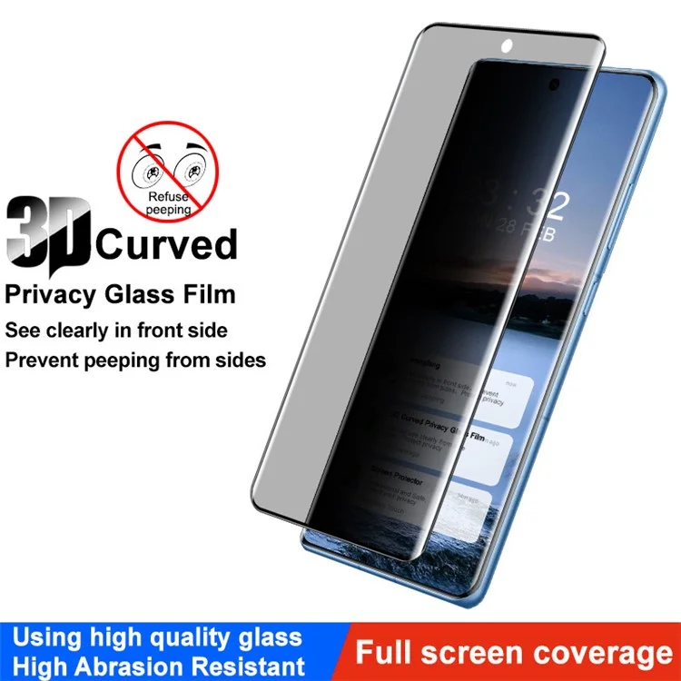 IMAK For OnePlus Ace 3 5G / 12R 5G Protective Film Anti-Spy Complete Covering Screen Protector