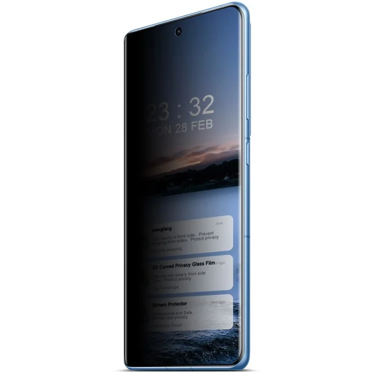 IMAK For OnePlus Ace 3 5G / 12R 5G Protective Film Anti-Spy Complete Covering Screen Protector