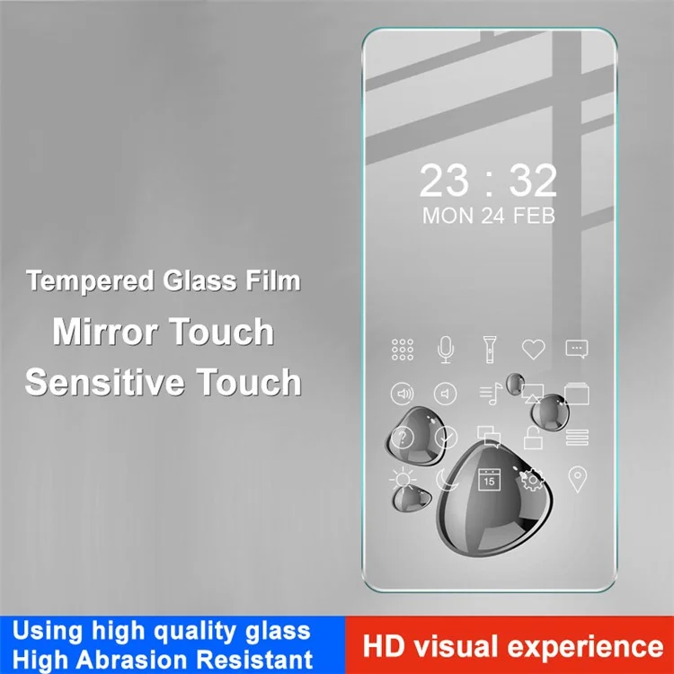 IMAK Serie H para Xiaomi Poco X6 Pro 5G / Redmi K70E 5G Película Protectora de Pantalla Completa HD Transparente y con Pegamento 