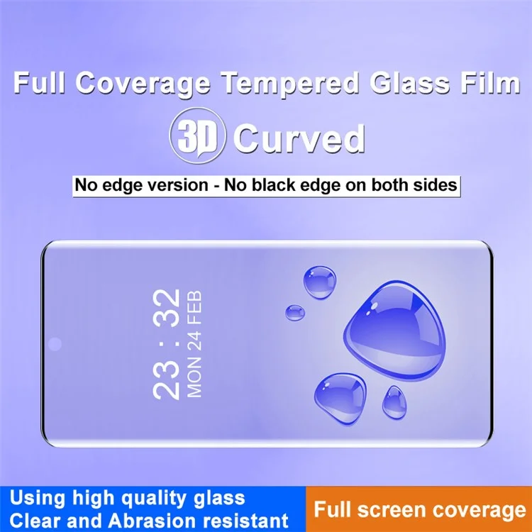 IMAK Para Oppo Find X7 5G 3D Protector de pantalla curva de cobertura completa HD Transparente