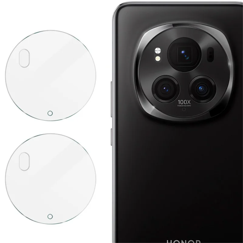 IMAK 2 pièces / Ensemble pour Honor Magic6 Pro 5G Protecteur d'objectif de caméra Verre trempé Film arrière de l'objectif