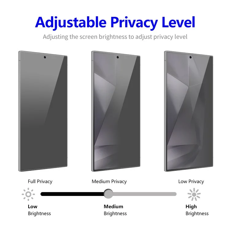 ENKAY CHAPÉU PRÍNCIPE 5Pcs para Samsung Galaxy S24 Ultra Screen Protector Anti-Spy Full Coverage Film