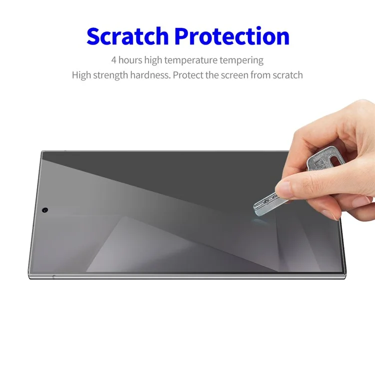 Enkay Hat Prince 5pcs Para Samsung Galaxy S24 Ultra Screen Protector Anti-Spy Film de Cobertura Completa