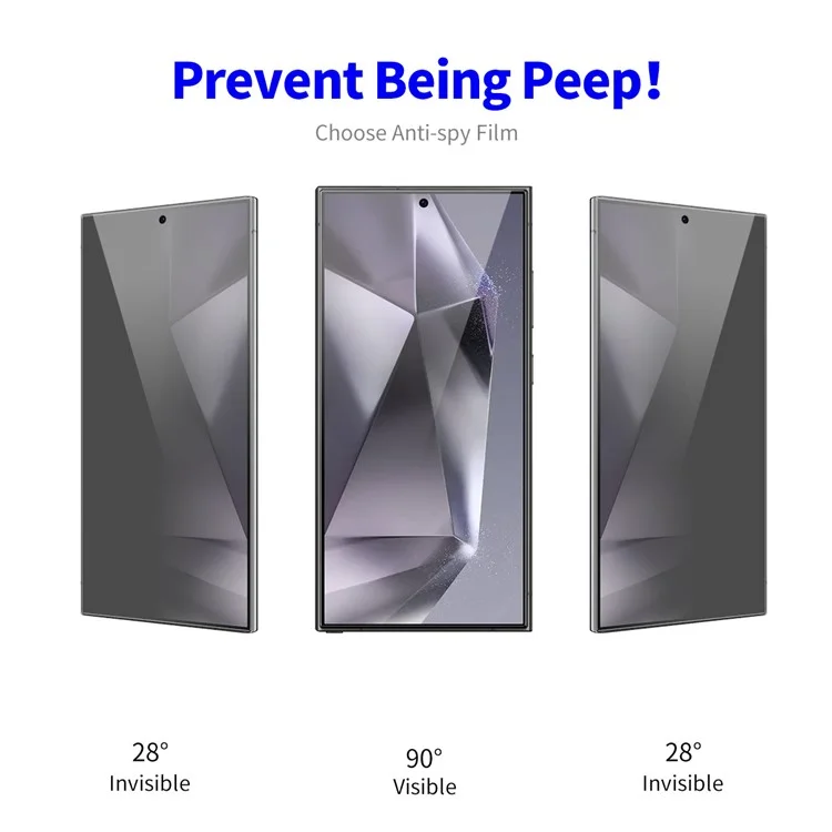 ENKAY HAT PRINCE 2Pcs For Samsung Galaxy S24 Ultra Anti-Spy Screen Protector Privacy Protection