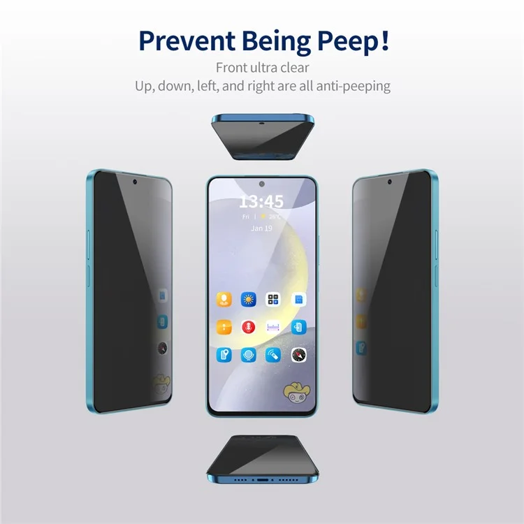 ENKAY HAT PRINCE For Samsung Galaxy S25 / S24 Screen Protector 360-Degree Privacy Protection Film