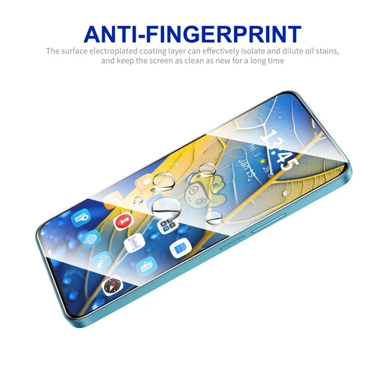 ENKAY HAT PRINCE For Xiaomi Poco F5 5G Screen Protector Silk Printing High Aluminium-silicon Glass Film