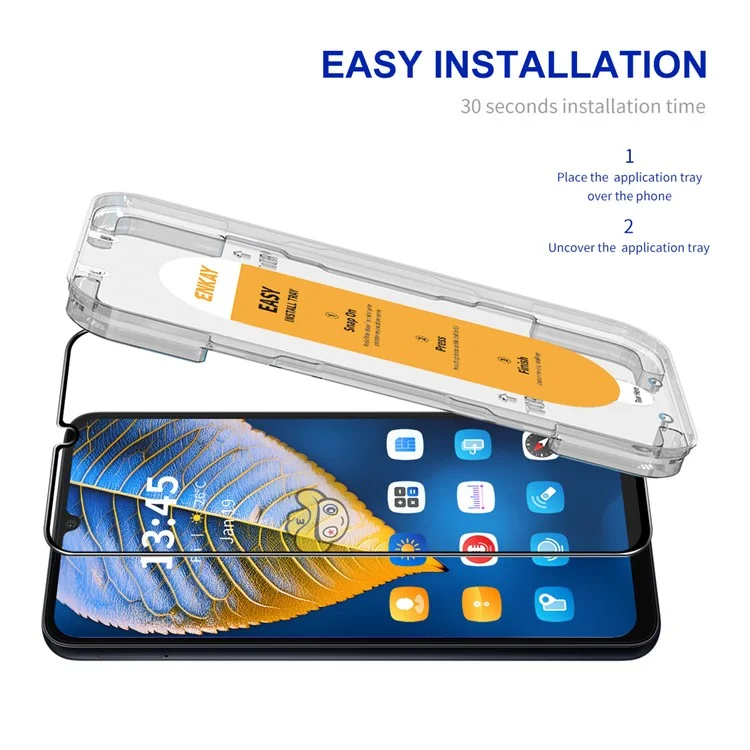 ENKAY HAT PRINCE Pour Samsung Galaxy A24 4G (162,1 x 77,6 x 8,3 mm) Protecteur d'écran Full Glue Full Cover