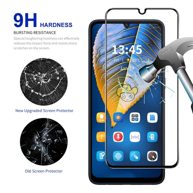 ENKAY HAT PRINCE Pour Samsung Galaxy A24 4G (162,1 x 77,6 x 8,3 mm) Protecteur d'écran Full Glue Full Cover
