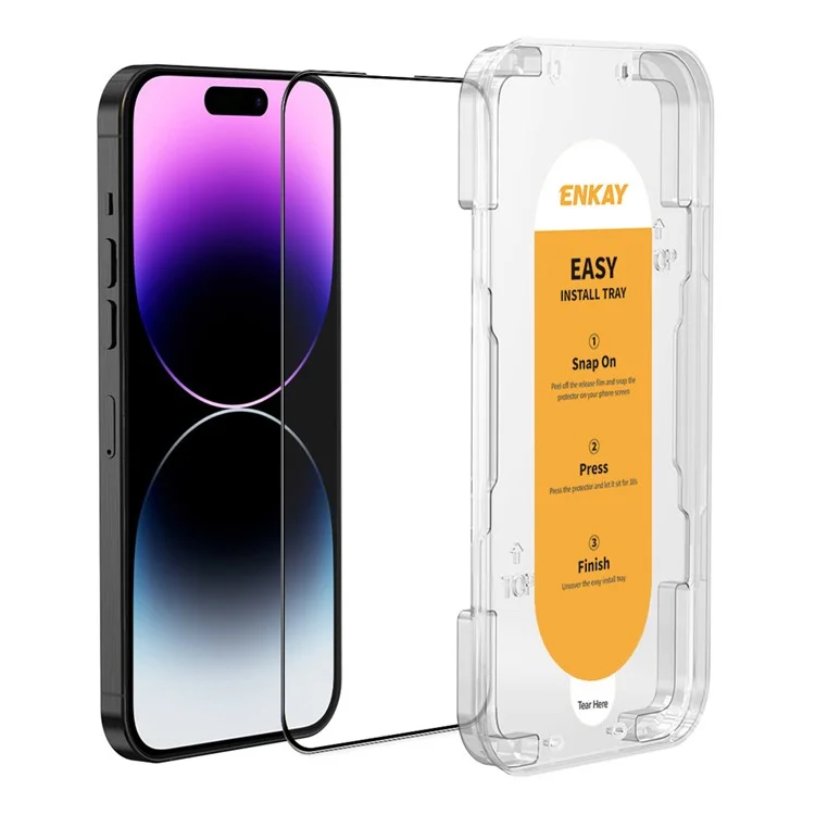 ENKAY HAT PRINCE Für iPhone 14 Pro Max High Aluminium-Silizium-Glas-Filmschutzfolie Vollverklebung