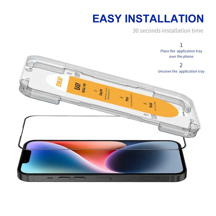 ENKAY HAT PRINCE For iPhone 14 Plus Protective Film Shockproof Easy Installation Screen Protector