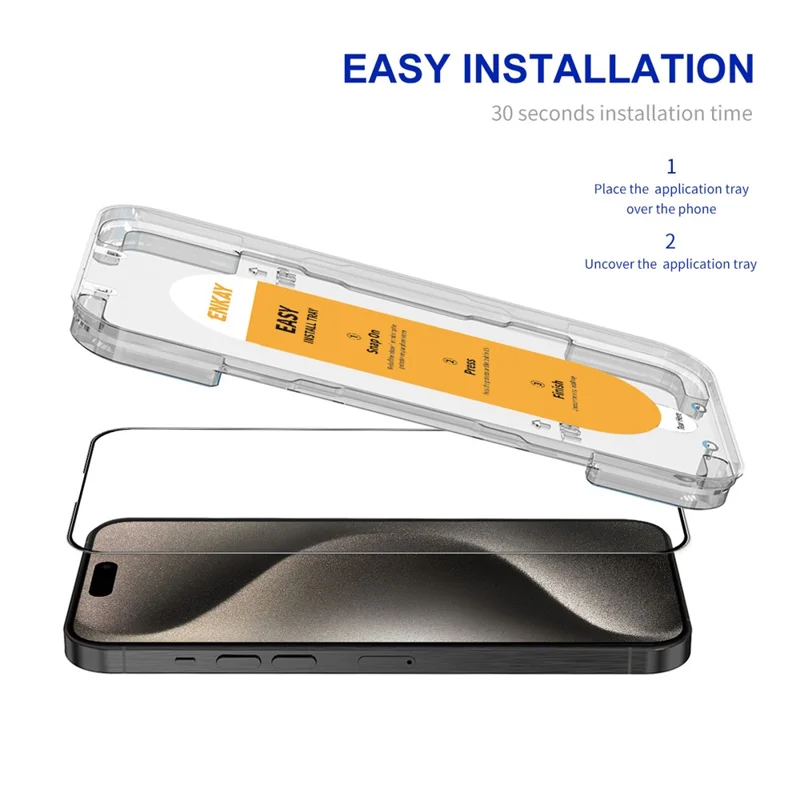 ENKAY HAT PRINCE For iPhone 15 Pro Film Anti-scratch Anti-explosion Phone Screen Protector