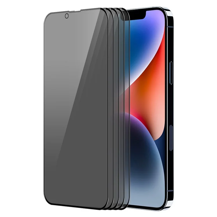 ENKAY HAT PRINCE 5Pcs For iPhone 14 Plus Anti-Spy Screen Protector Anti-explosion Full Cover Film