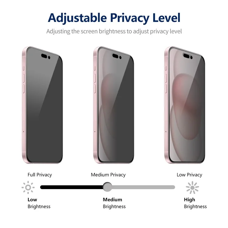 ENKAY PRINCE HAT 5 шт. для iPhone 15 Full Screen Protector Anti-Spy Black Edge Anti-explosion Film