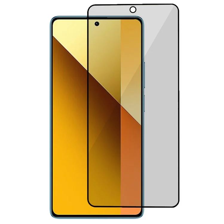 Per Xiaomi Redmi Note 13 4G Anti-Spy Screen Protector Full Glue Tempered Glass Film Black Edge
