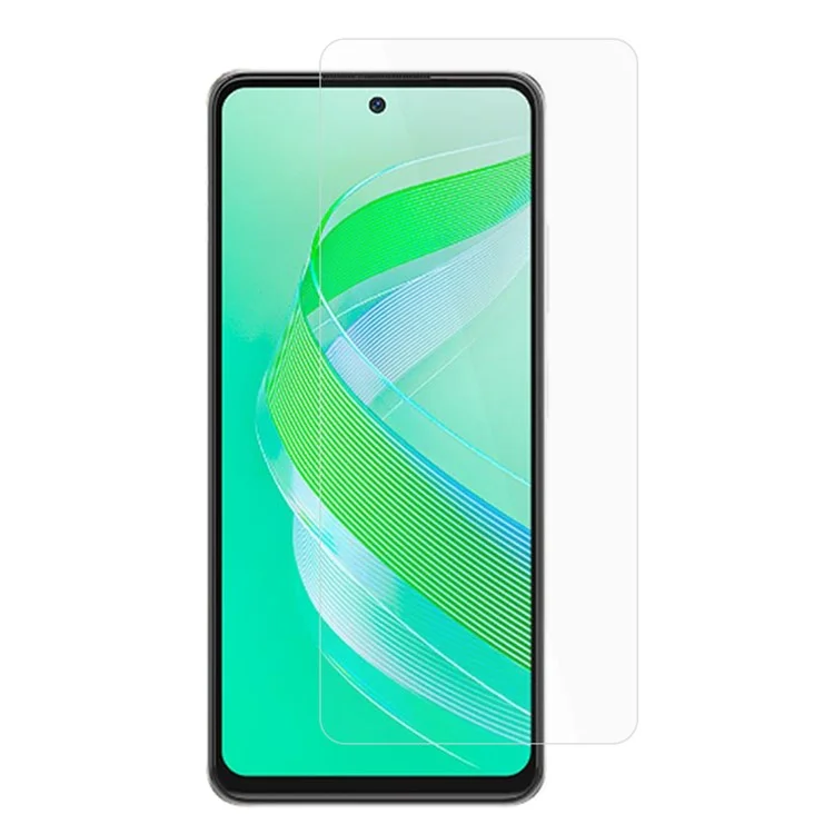 For Infinix Smart 8 Plus Tempered Glass Phone Screen Protector 0.3mm Arc Edge