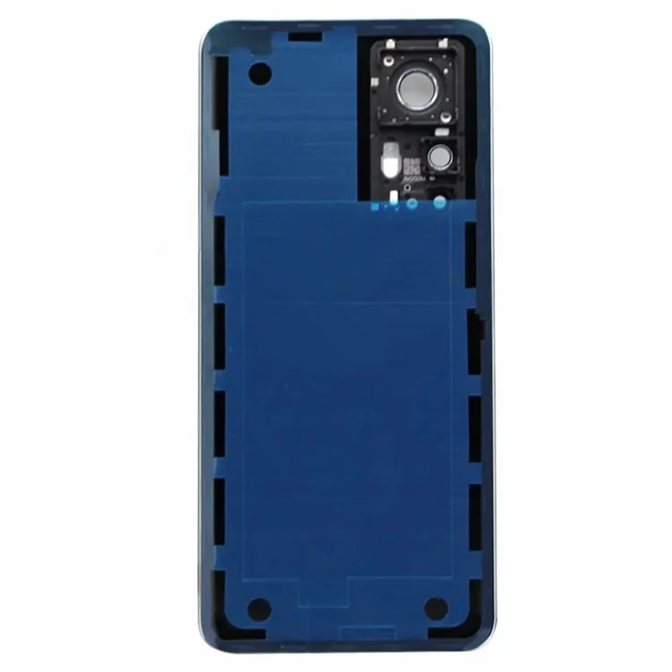 Para Xiaomi 12t 5g Back Battery Housing Tampa Com a Capa da Lente de Anel da Câmera - Preto