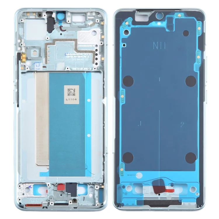 Para Xiaomi Redmi K70 5G Telefone Middle Plate Frame Reparo (side A-side) (sem Logotipo) - Verde