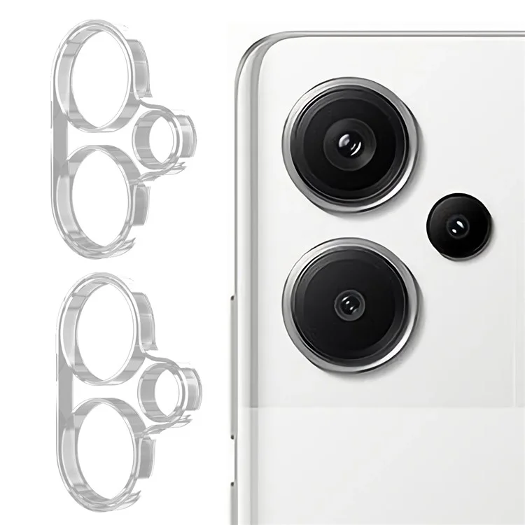 ENKAY HAT PRINCE 2Pcs Pour Xiaomi Redmi Note 13 Pro+ 5G Protecteur d'objectif de caméra Verre trempé Pellicule d'objectif