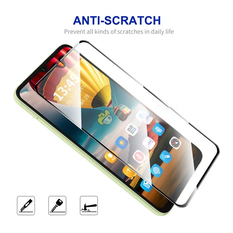 ENKAY HAT PRINCE 10Pcs para Xiaomi Redmi A3 4G / Poco C61 4G Full Screen Protector Silk Printing 0.26mm 9H 2.5D Film