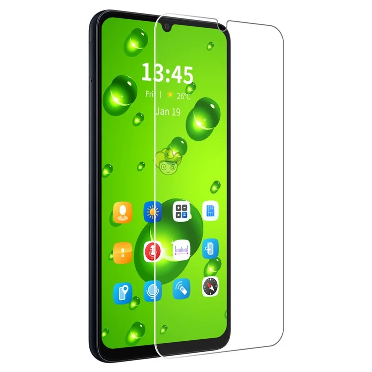 ENKAY HAT PRINCE Para Xiaomi Redmi A3 4G / Poco C61 4G Protetor de Tela de Vidro de Alumínio-Silício de Alta Resistência a Impactos