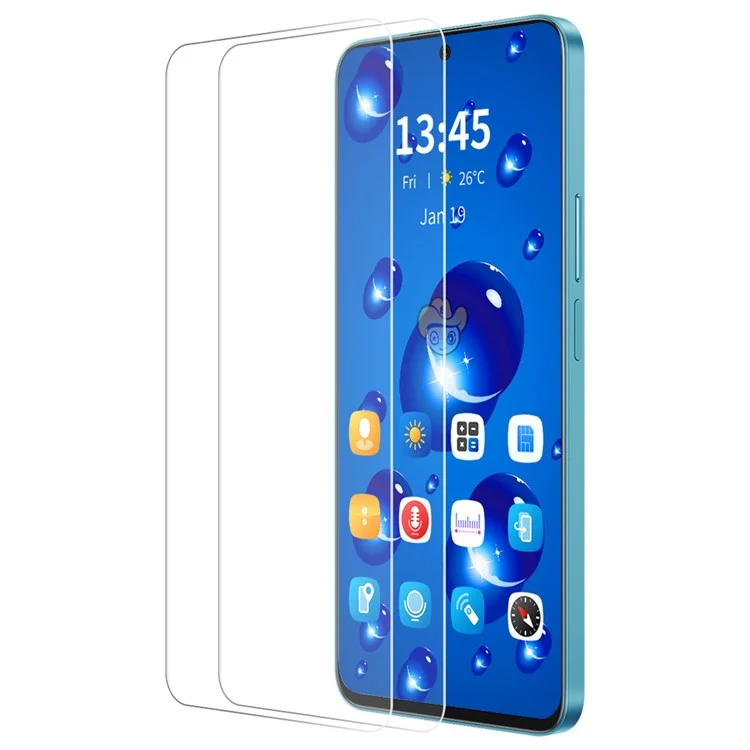 ENKAY HAT PRINCE 2 Stück für Motorola Moto E14 4G / G04 4G / G04s 4G / G24 4G Bildschirmschutz 9H Großer Bogenrand-Film