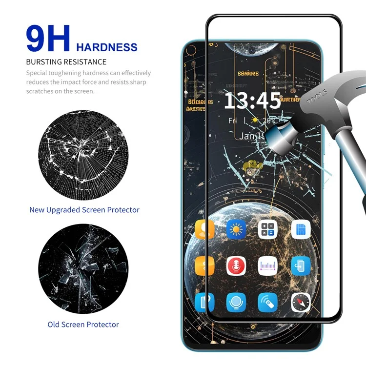 ENKAY HAT PRINCE 10Pcs for Motorola Moto E14 4G / G04 4G / G04s 4G / G24 4G Screen Protector 0.26mm 2.5D Anti-Explosion Film