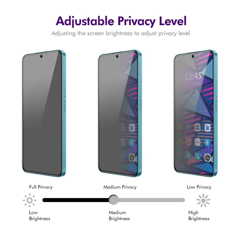 ENKAY HAT PRINCE For Motorola Moto G Play (2024) 4G Screen Protector Shatterproof Anti-Spy HD Clear Film
