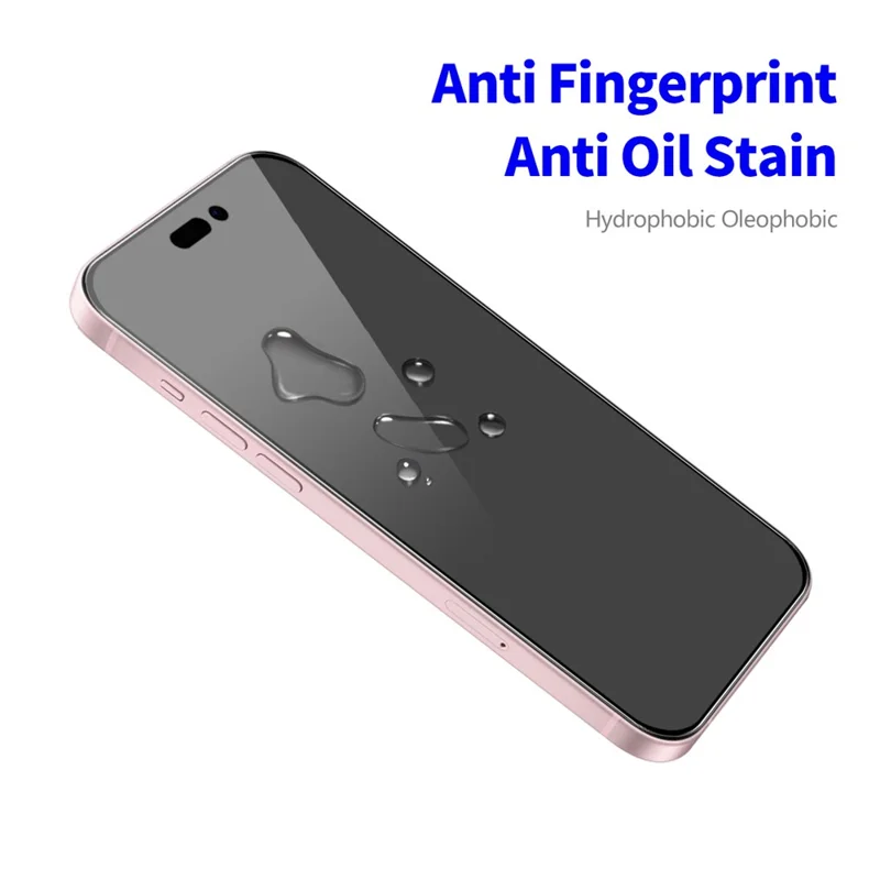 ENKAY HAT PRINCE Para iPhone 16 Plus / 15 Plus Protector de pantalla antiespiamiento Película protectora antihuellas