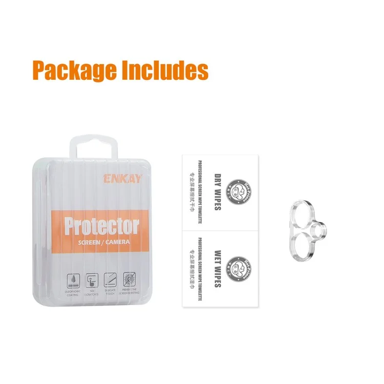 ENKAY HAT PRINCE Pour Xiaomi Redmi Note 13 Pro+ 5G Protecteur d'objectif de caméra en verre trempé, Anti-rayures