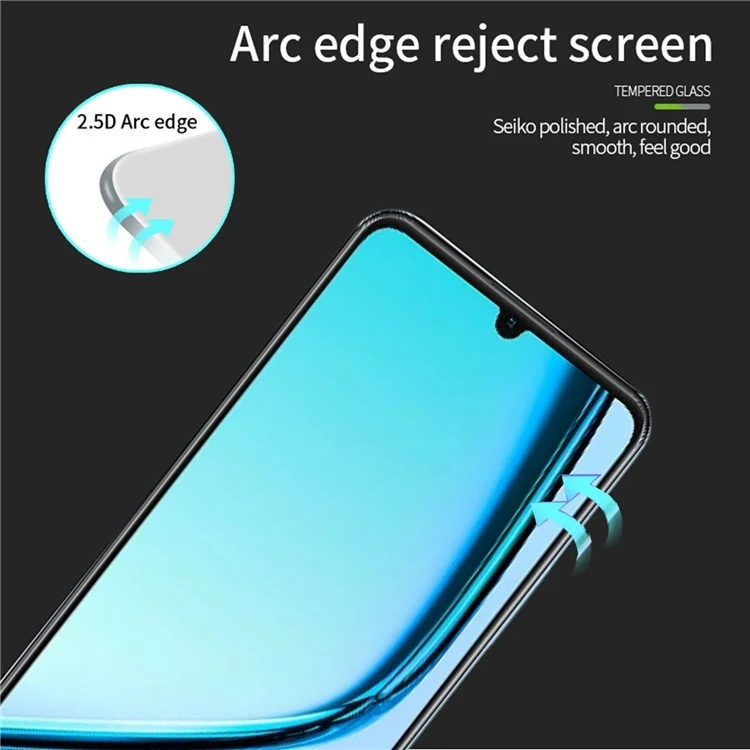 MOFI JK Tempered Glass Film Series-1 para Realme Note 50 4G Protetor de Tela de Vidro de Alta Alumínio-Silício