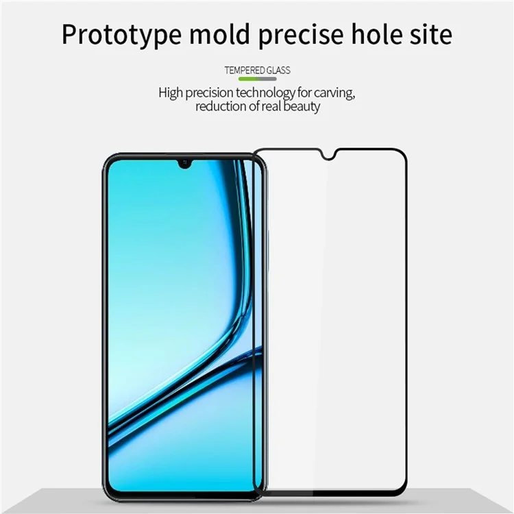 MOFI JK Tempered Glass Film Series-1 para Realme Note 50 4G Protetor de Tela de Vidro de Alta Alumínio-Silício
