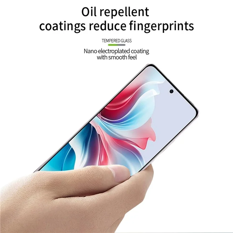 MOFI JK Tempered Glass Film Series-1 per Oppo Reno11 F 5G Protezione dello schermo completo Pellicola anti-esplosione