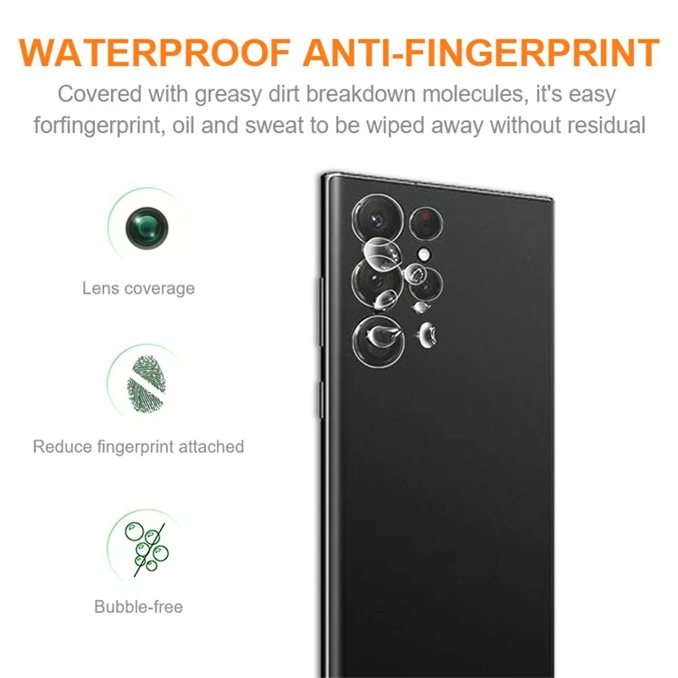 AMORUS para Samsung Galaxy S24 Ultra 1 Set Protector de Lente de Cámara Vidrio Templado Película de Lente - Transparente