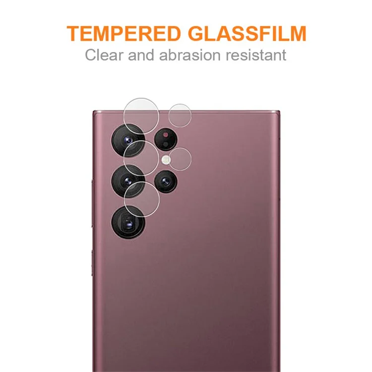 AMORUS para Samsung Galaxy S24 Ultra 1 Set Protector de Lente de Cámara Vidrio Templado Película de Lente - Transparente