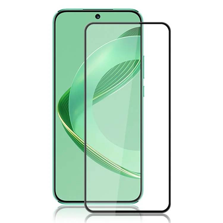 AMORUS For Huawei nova 12 5G Tempered Glass Full Screen Protector Silk Printing - Schwarz