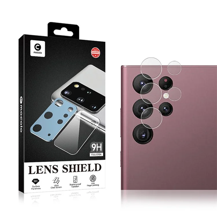 MOCOLO для Samsung Galaxy S24 Ultra 1 набор закаленного стекла HD Clear Camera Lens Protector - прозрачный